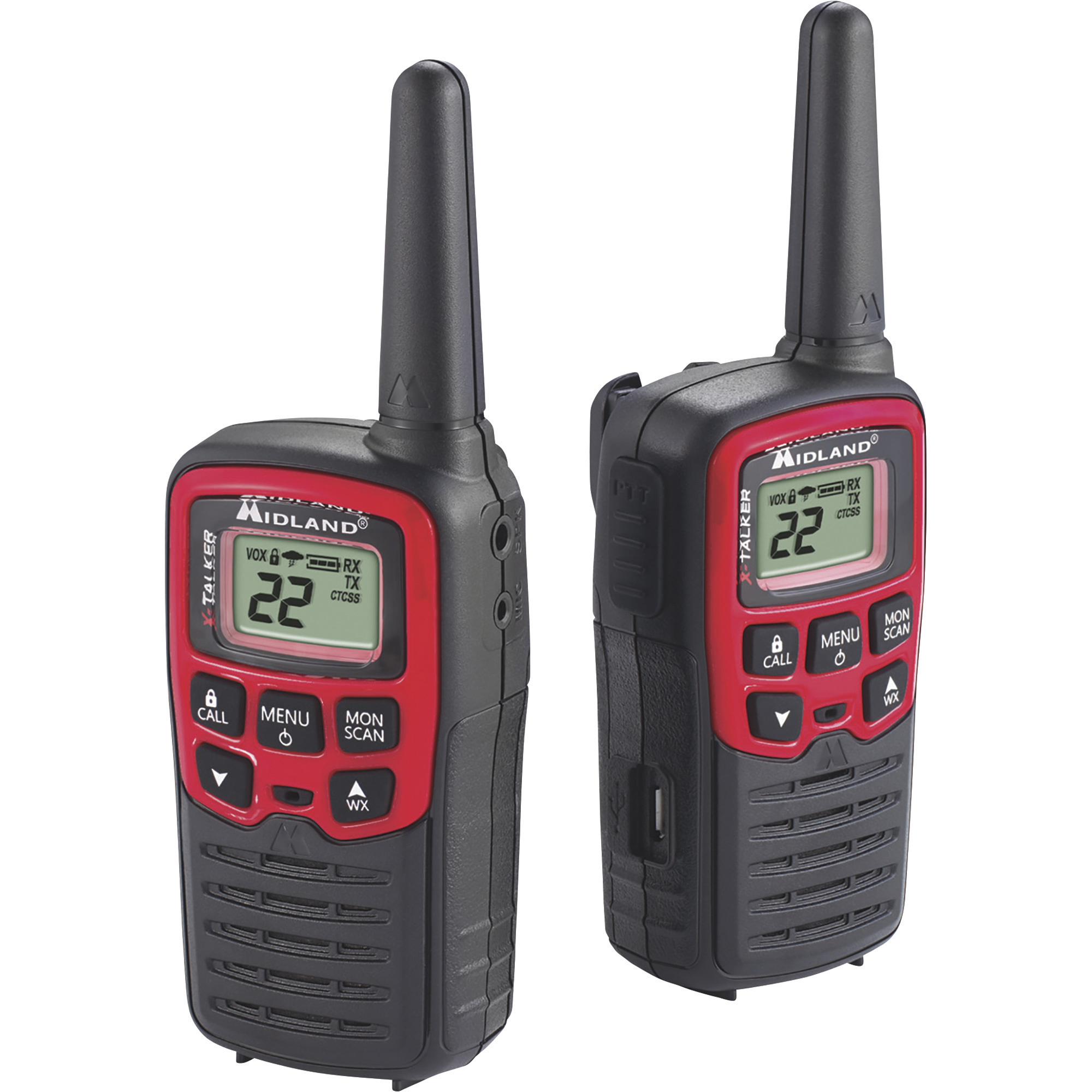 Midland Emergency 2-Way Radio Kit, Pair, 22-Mile Range, Water-Resistant, Model# EX37VP